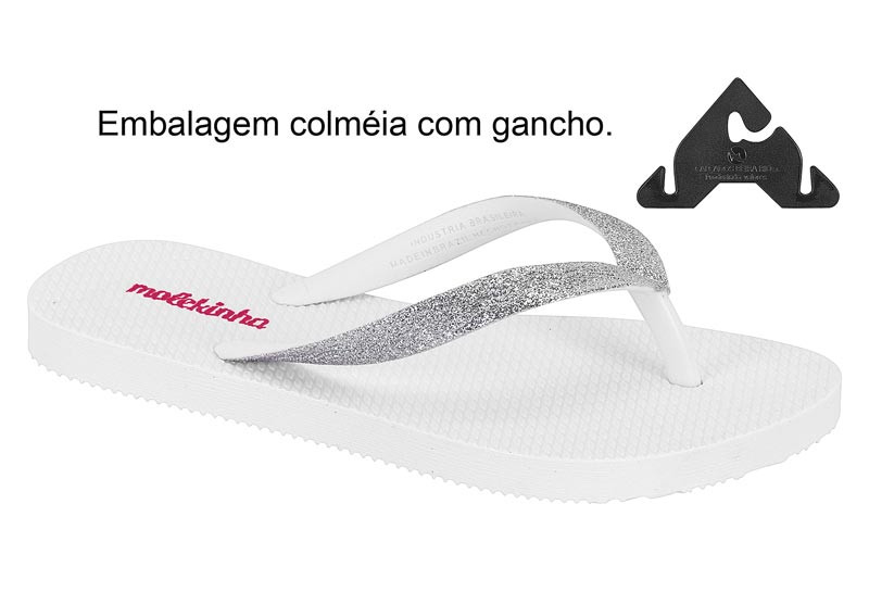 *2364-400 N.MOLEKINHA-G.27994-TIRA PRONTA-C.17159-BLANCO/PLAT-T.26/36