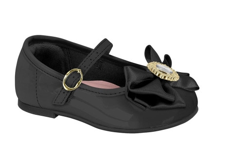 2106-1076 MOLEKINHA-G.13488-VERNIZ PREM-C.15745-NEGRO-T.17/25