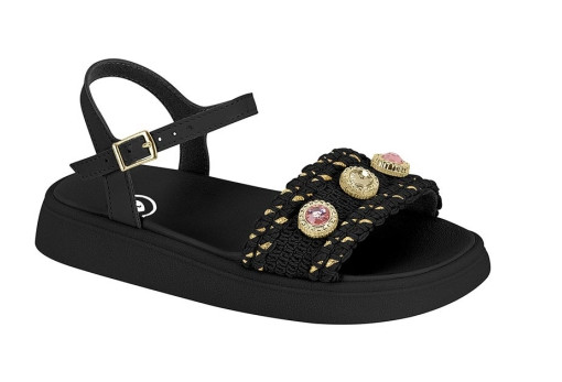 2358-119 MOLEKINHA-G.30985-TR PRONTA E-C.60380-NEGRO/DORAD-T.26/36